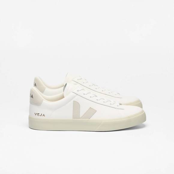 NEW VEJA women's campo sneakers in white/natural - Picture 1 of 4